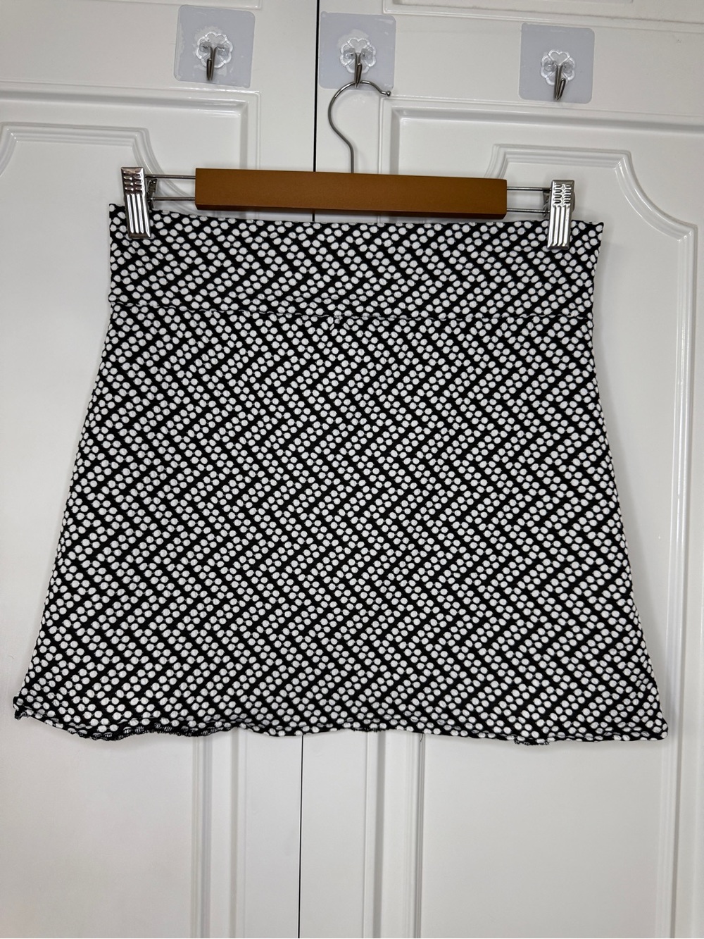 Barbie Black and White Dot Chevron Mini Skirt